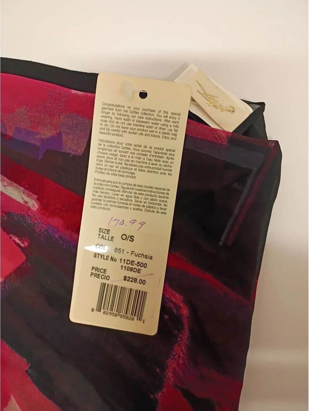 GOTTEX Scarf Wrap Sarong Italy Pareo 55